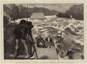 Les rapides en dessous des chutes du Niagara, le sublime et le ridicule